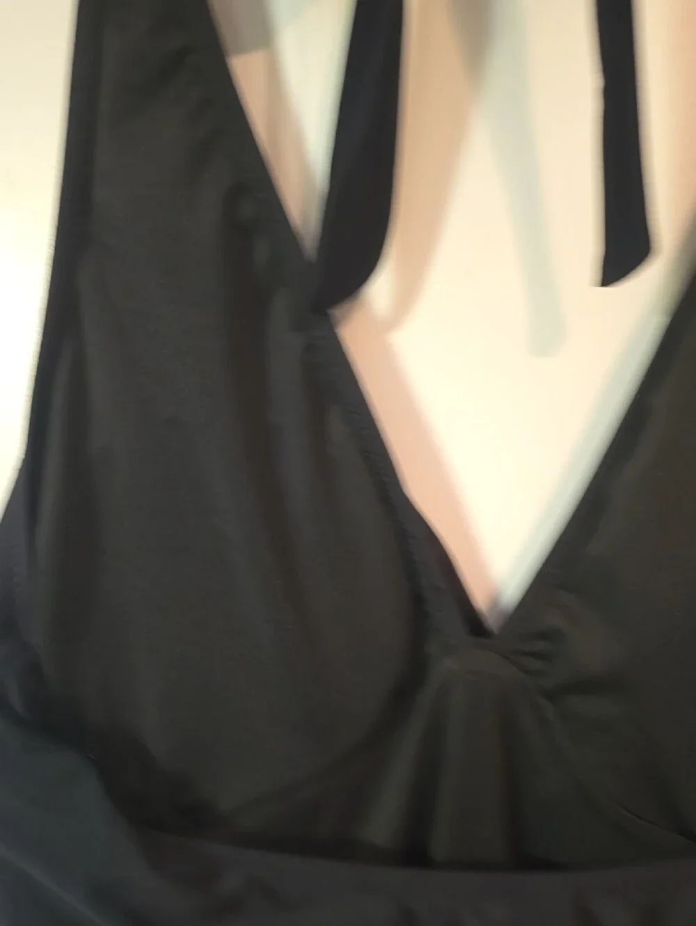 Black Halter One-Piece Swimsuit - Women Swim